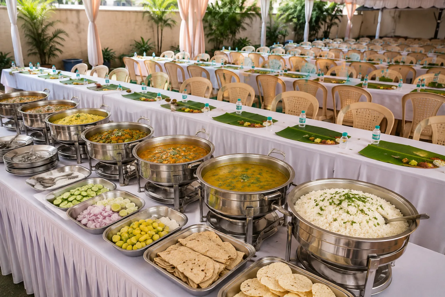 Meal Arrangement for Up to 100 People